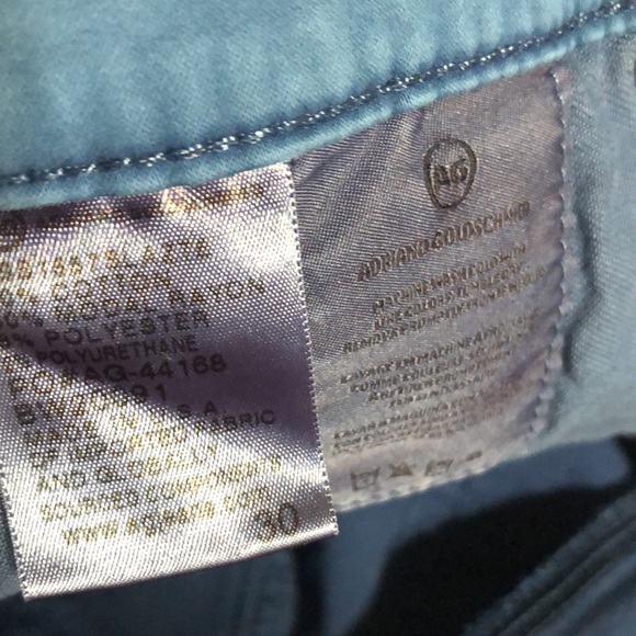 AG ADRIANO GOLDSCHMIED Blue Pants size 30 The Prima Crop - Picture 6 of 6